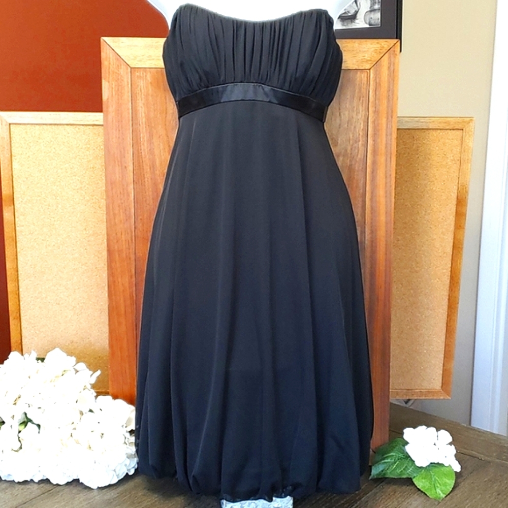 Black Strapless Dress